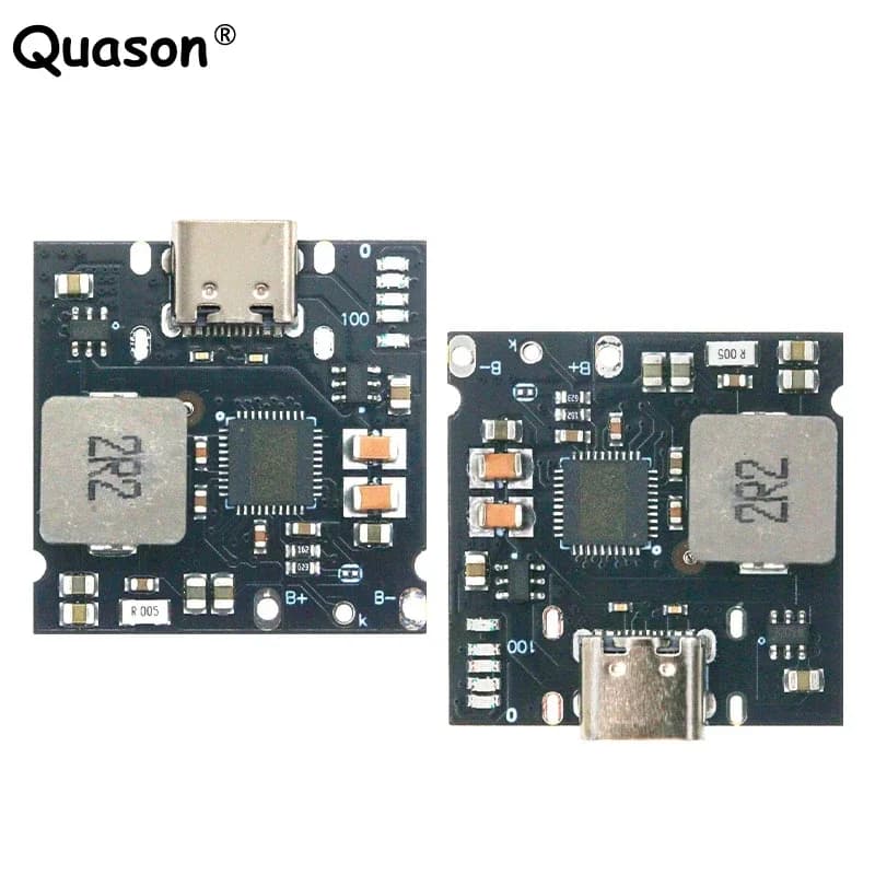 QC4.0 QC3.0 Type-C USB 5V 4A Boost Converter Step-Up Power Module Mobile Power Bank Accessories With Protection LED Indicator