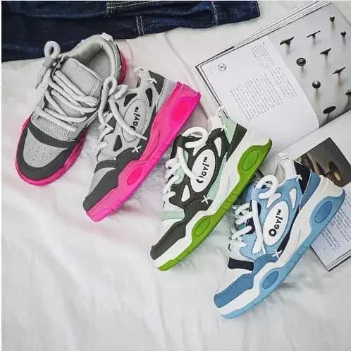 Platform Korean Sneakers Men Running Shoes Walking Comfortable Male Casual Lace Up Vulcanized Shoes Chunky Sneaker Zapatillas