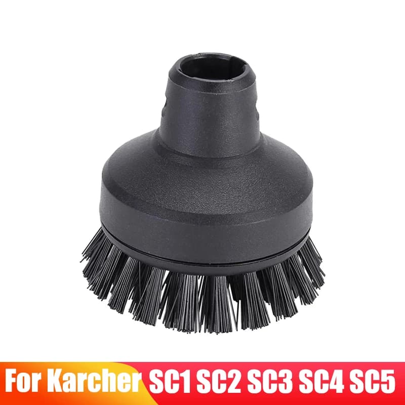 Replacement Big Nylon Bristle Clean Brush For Karcher Easyfix SC 1-7 Series Steam Cleaner Accessories Round Head Nozzles Brushes