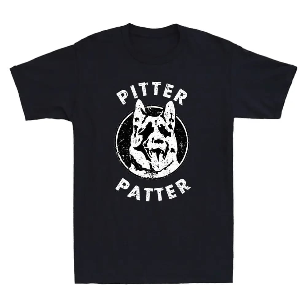 Men's T-Shirt Letterkenny Pitter Patter Dog Lover Gift Retro Funny