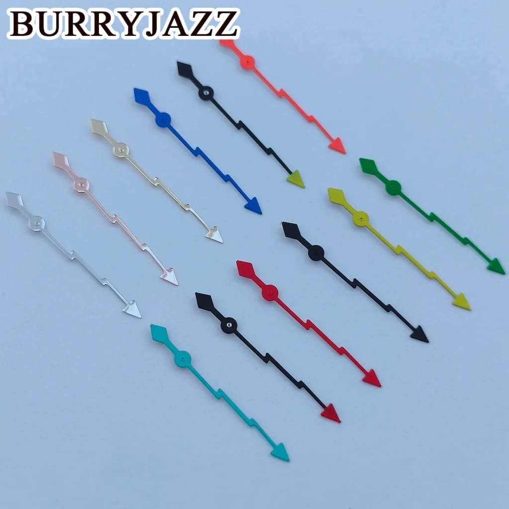 BURRYJAZZ NH35 NH36 NH38 7S26 7S36 4R35 4R36 Watch Hands Silver Black Green Blue Red Yellow Orange Hands Green Luminous