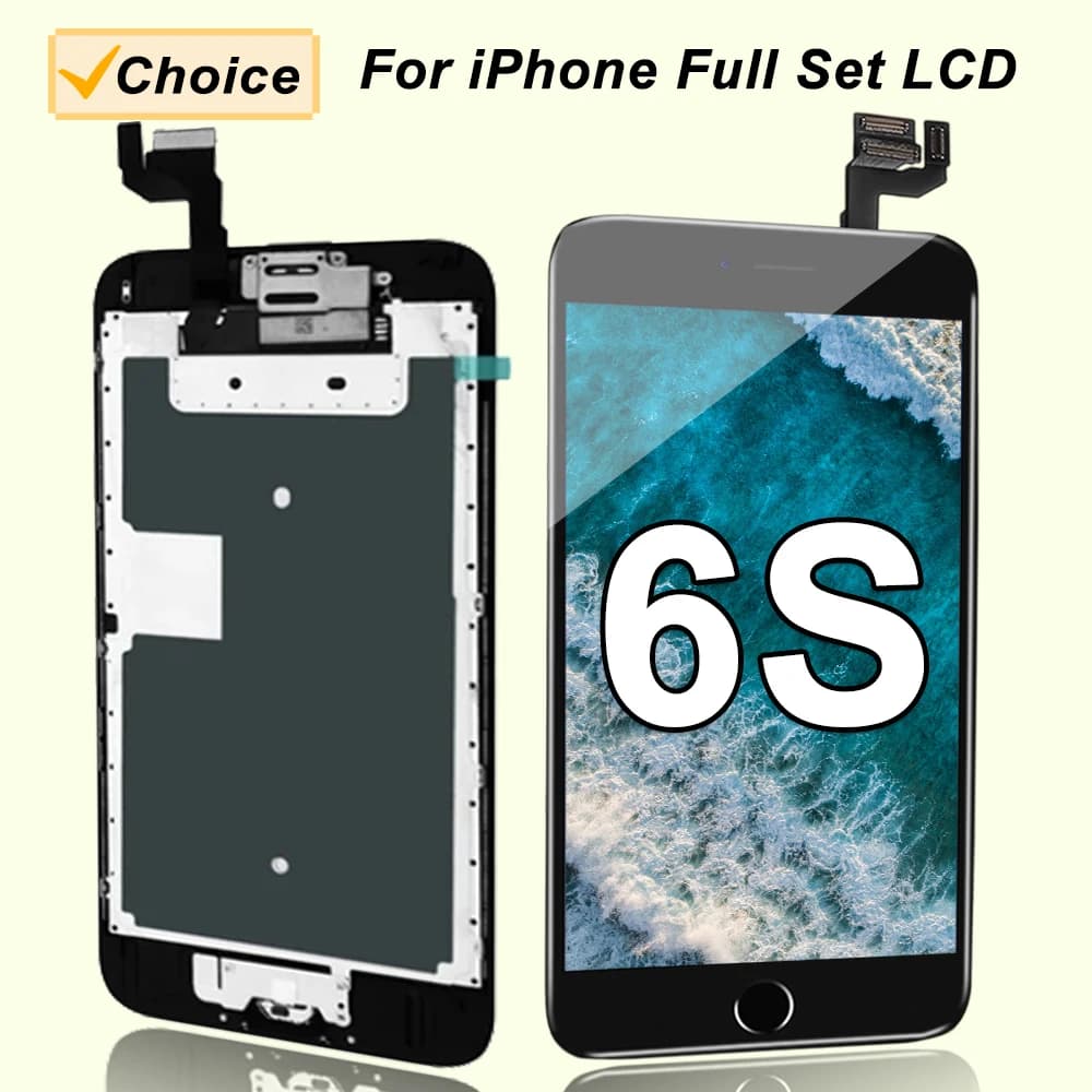 Full Set LCD For iPhone 6 6S Plus 6P 6SP Screen Complete Assembly Touch Digitizer Display Replacement Kit+Camera+Home Button