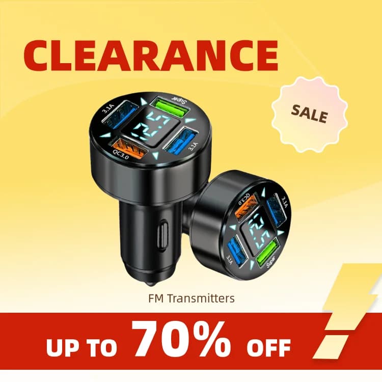 Clearance_The Four-port Total66W Super Fast Charger Is Suitable for 12-24V Models_Continuous updates