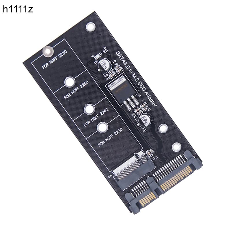 M2 SATA Adapter M2 to SATA Adapter M.2 to SATA Converter 2.5" SATA3.0 6Gbps Riser Board B Key Support 2230 2242 2260 2280 M2 SSD
