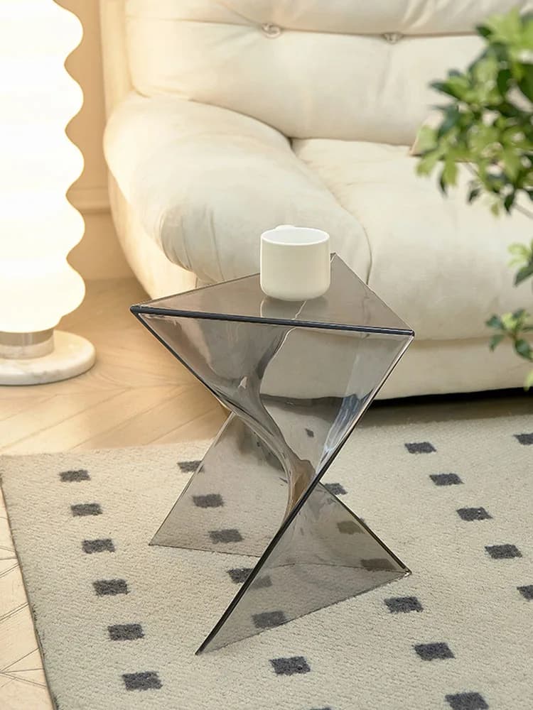 Creative Coffee Table,Acrylic Furniture,Living Room,Sofa Corner Table,Irregular Transparent Balcony,Small Edge Tables Customized