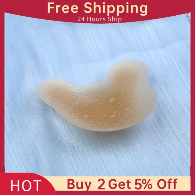 2Pcs Silicon Chest Cover Women Bear Shape Nipple Cover Reusable Adhesive Invisible Lift Up Bra Sticker Intimates Accessories