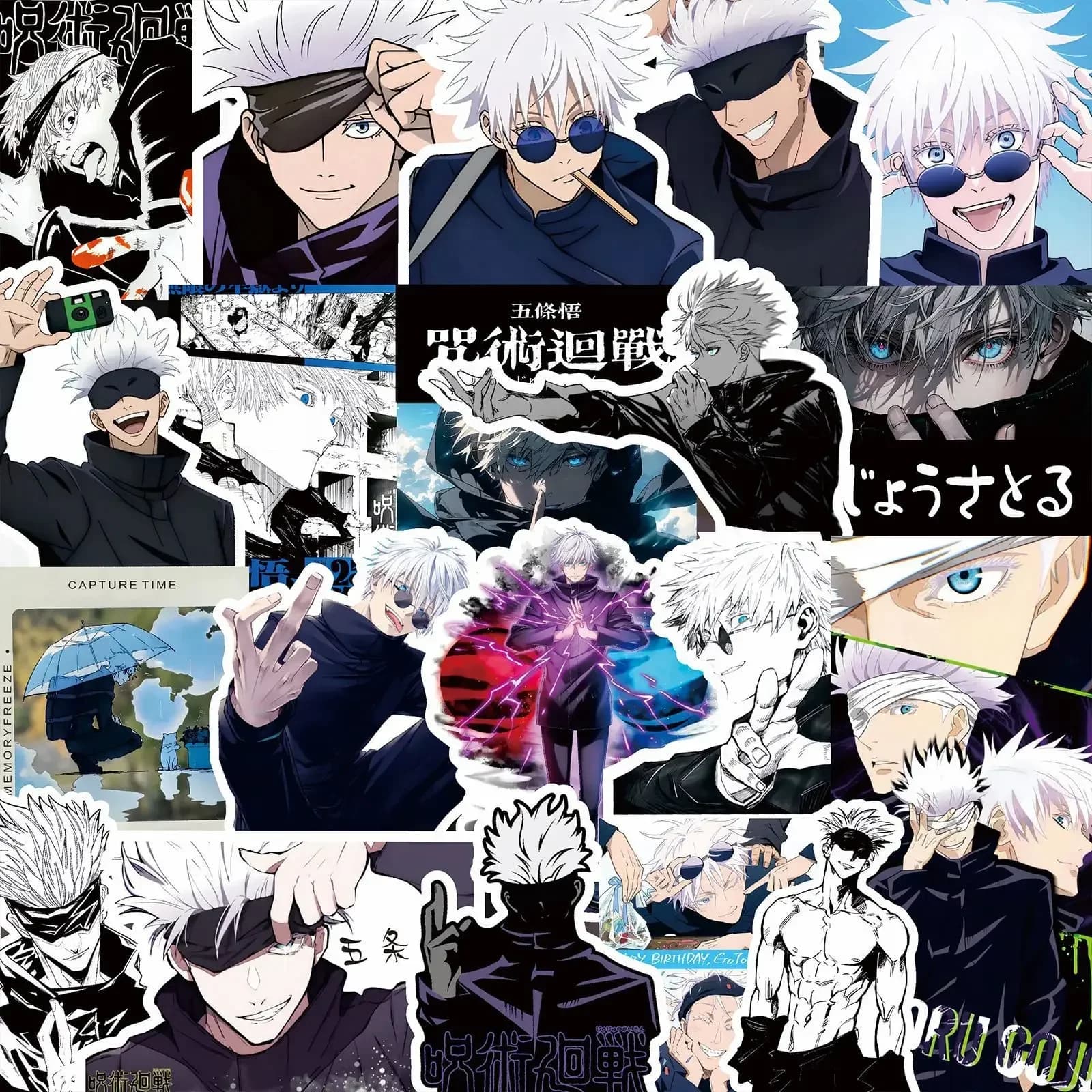 75PCS Cartoon Jujutsu Kaisen  Anime Stickers DIY Laptop Phone Skateboard Kids Cool Sticker Itadori Yuji Satoru Gojo Decal Toy