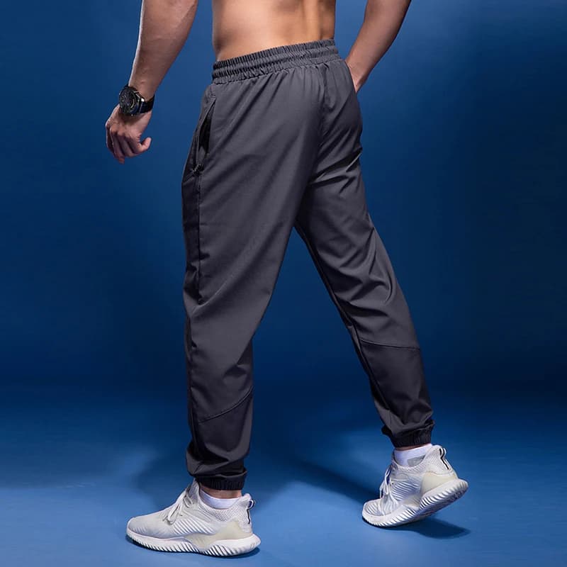 New Sport Pants Men Running Pants With Zipper Pockets Gym Training Sports Trousers Quick Dry Joggings Fitness Sweatpants