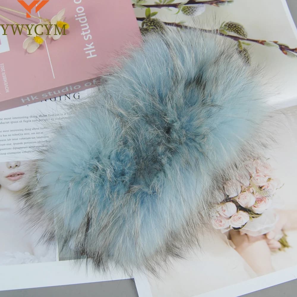 Autumn Winter Lady Real Fox Fur Scarf Women Soft Warm Real Fox Fur Elastic Ring Headband Fashion Natural Fox Fur Scarves