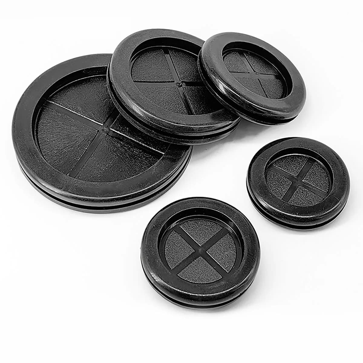 Double Side Rubber Grommet Cable Outlet Rubber Plug Panel Hole Size 16mm 20mm 22mm 25mm 30mm 32mm -100mm Cable Through Grommets-