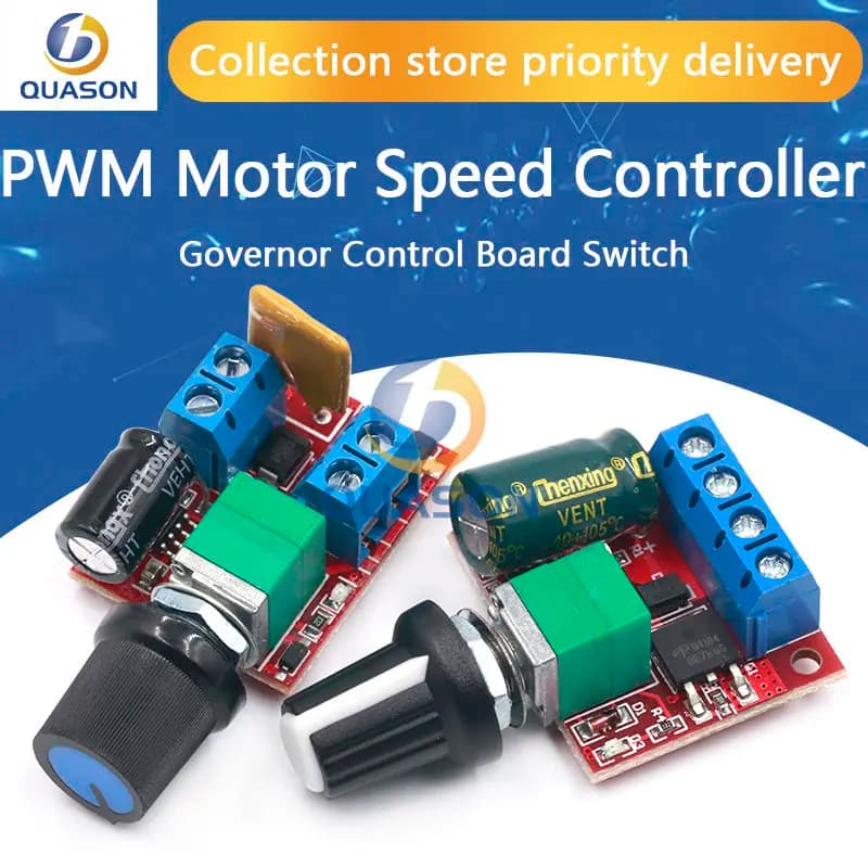 Mini DC-DC 4.5V-35V 5A 90W PWM DC Motor Speed Controller Module Speed Regulator Control Adjust Board Switch 12V 24V PN35