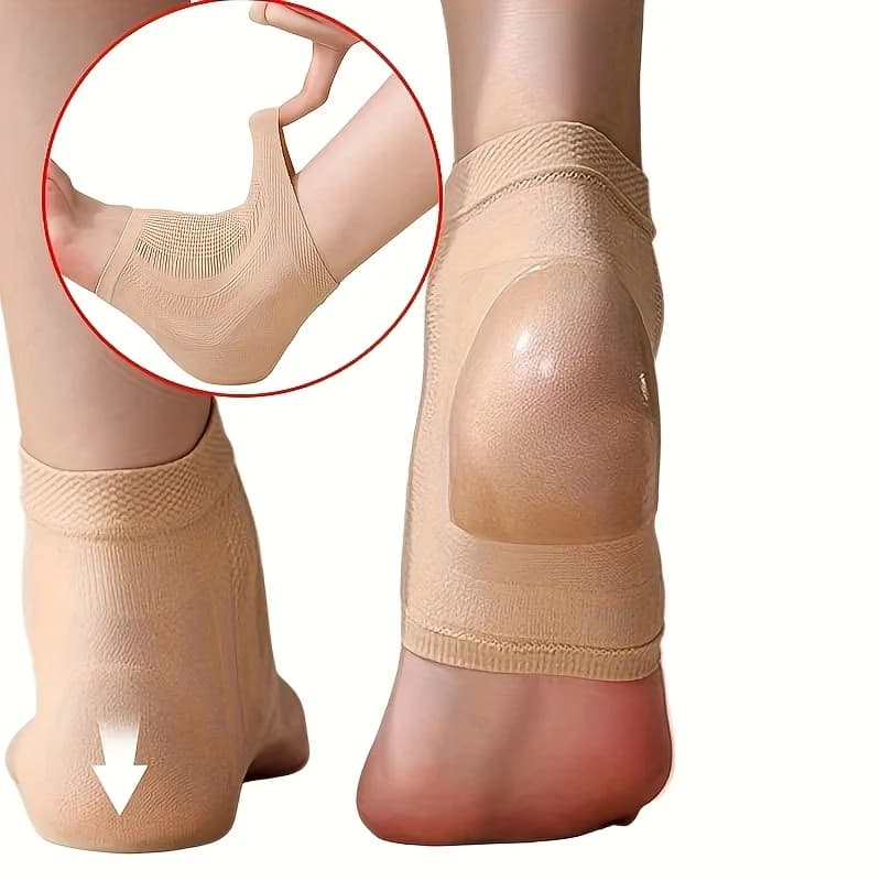 1pair upgraded high elasticity Silicone socks，Ankle protection socks，Ankle Support Brace, Best Ankle Compression Support Brace