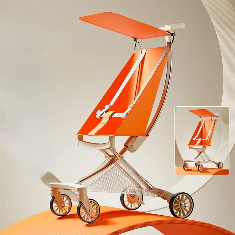 One-click Folding Baby Strollers, Ultra-lightweight Pocket Car, Aluminum Frame Travel Stroller Umbrella Car, Light Weight Carts