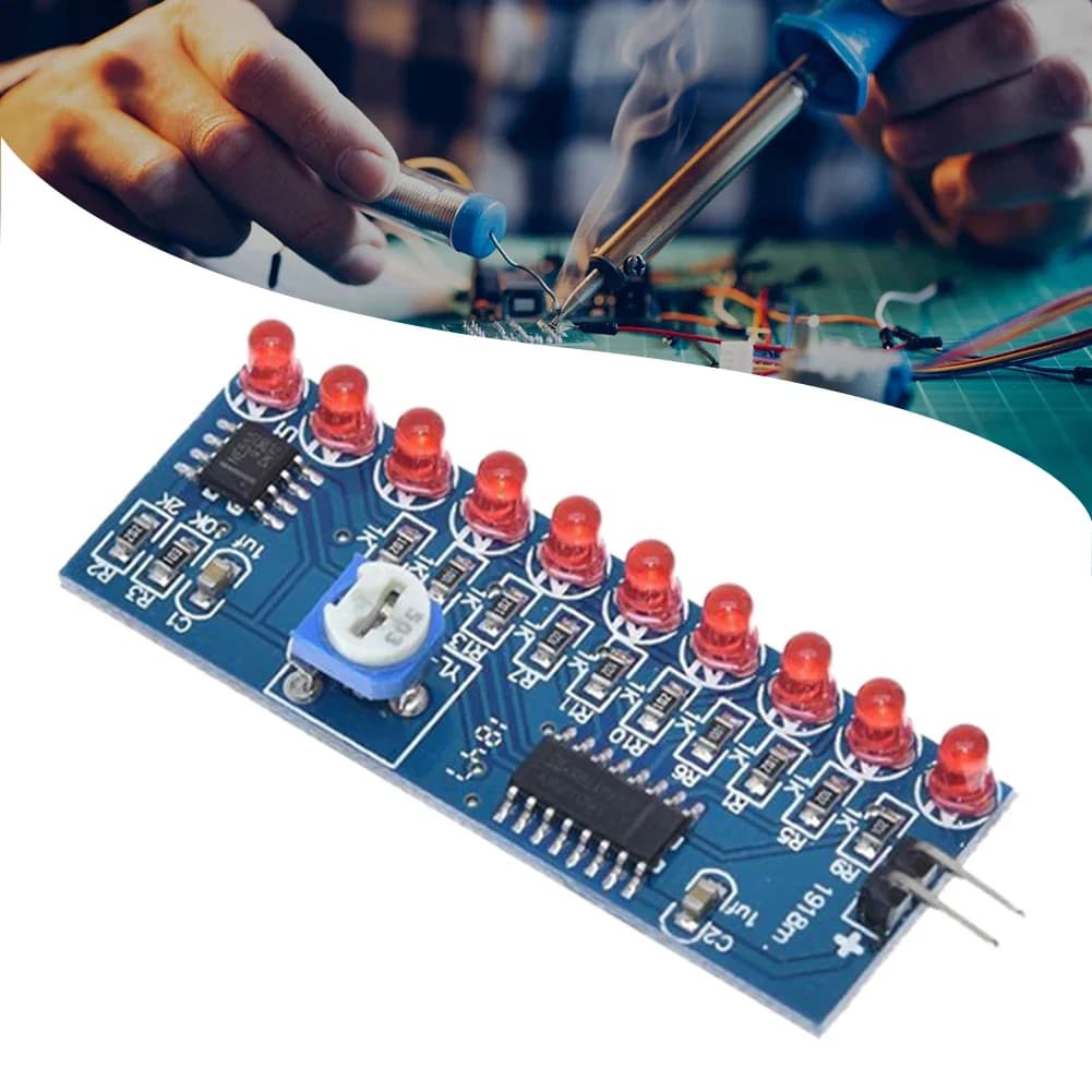 Smart Electronics Kits NE555+CD4017 Light Water Flowing LED Module DIY Kit