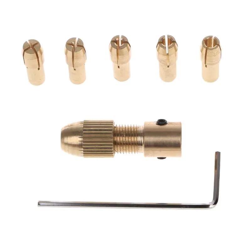 7Pcs/Set 2/2.35/4.05/5.05mm Electric Motor Shaft Mini Chuck Fixture Clamp 0.5-3.0mm Small To Drill Bit Micro Oct Dropshipping