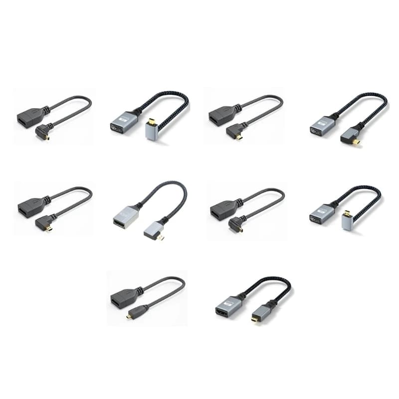 6x2.3mm to 14x4.5mm Standard Video Cable 4K60hz Fast Video Auditory Transfer 24BB