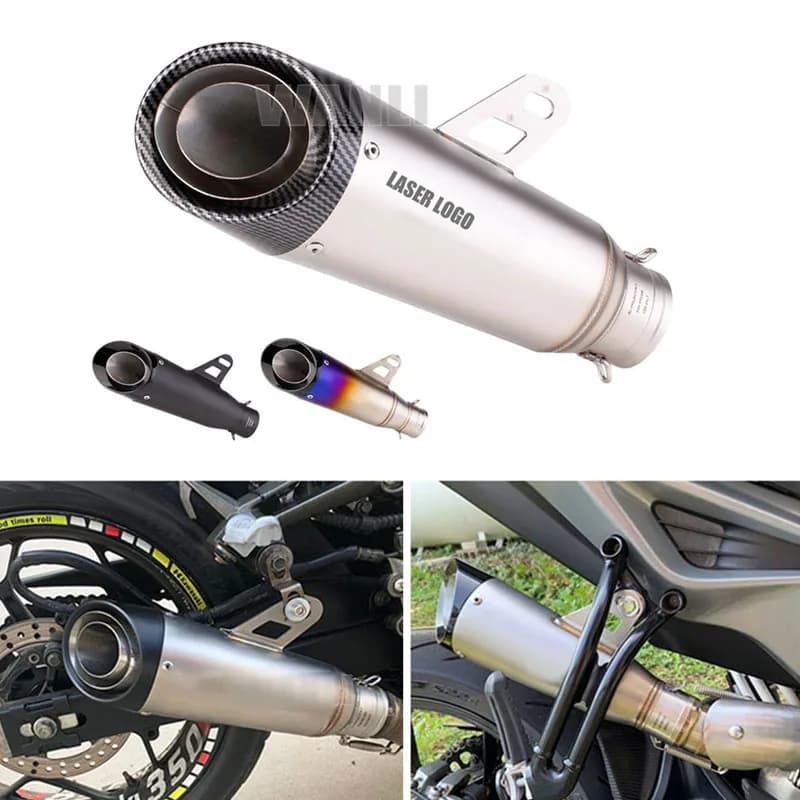 51mm 60mm Universal Motorcycle sc Exhaust proyect Escape with DB Killer For Honda YZF R6 R3 R25 MT07 MT09 Z400 Z900 Z650 MT03