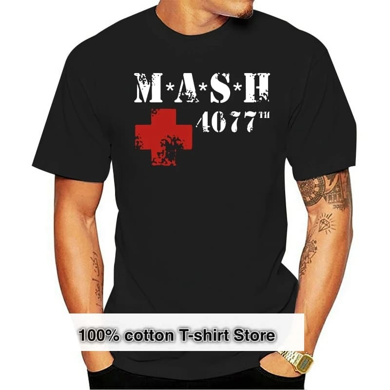2024 Design Short-Sleeve Fashion Streetwear Mash M.A.S.H. M*A*S*H Funshirt Fun Kult Korea Film Us Army 4077 Th Fitness T-Shirts