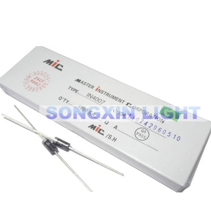 100pcs/lot New Original 1N4007 4007 1A 1000V DO-41 Rectifier Diode