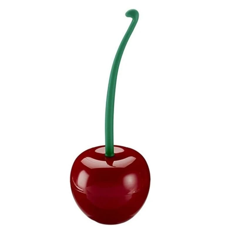 Toilet Brush Toilet Holder Creative Lovely Cherry Shape Lavatory Brush Toilet Brush Holder Set