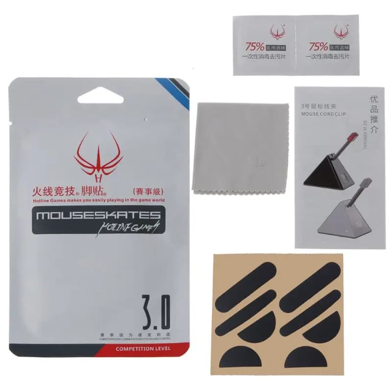 2 Sets/Pack Original Hotline Games Competition Level Mouse Feet Mouse Skates Gildes for MX Master 3 Mouse 0.8mm Thickne