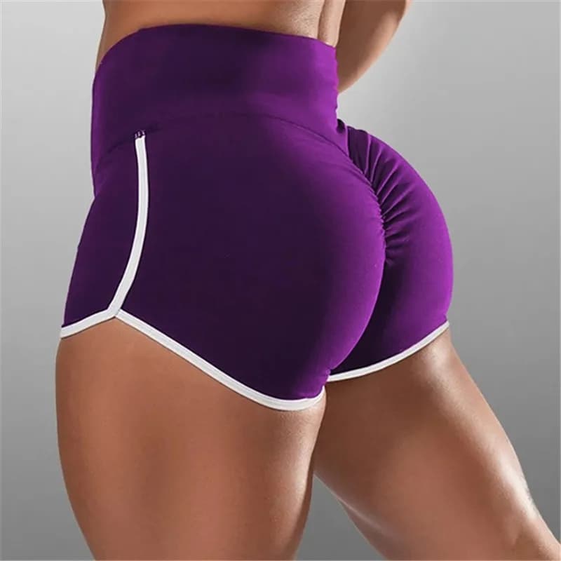 S-3XL Summer Quick-drying Running Shorts For Women  High Waist Women Exercise Sexy Hips Push Up Sportswear Casual Yoga Pants