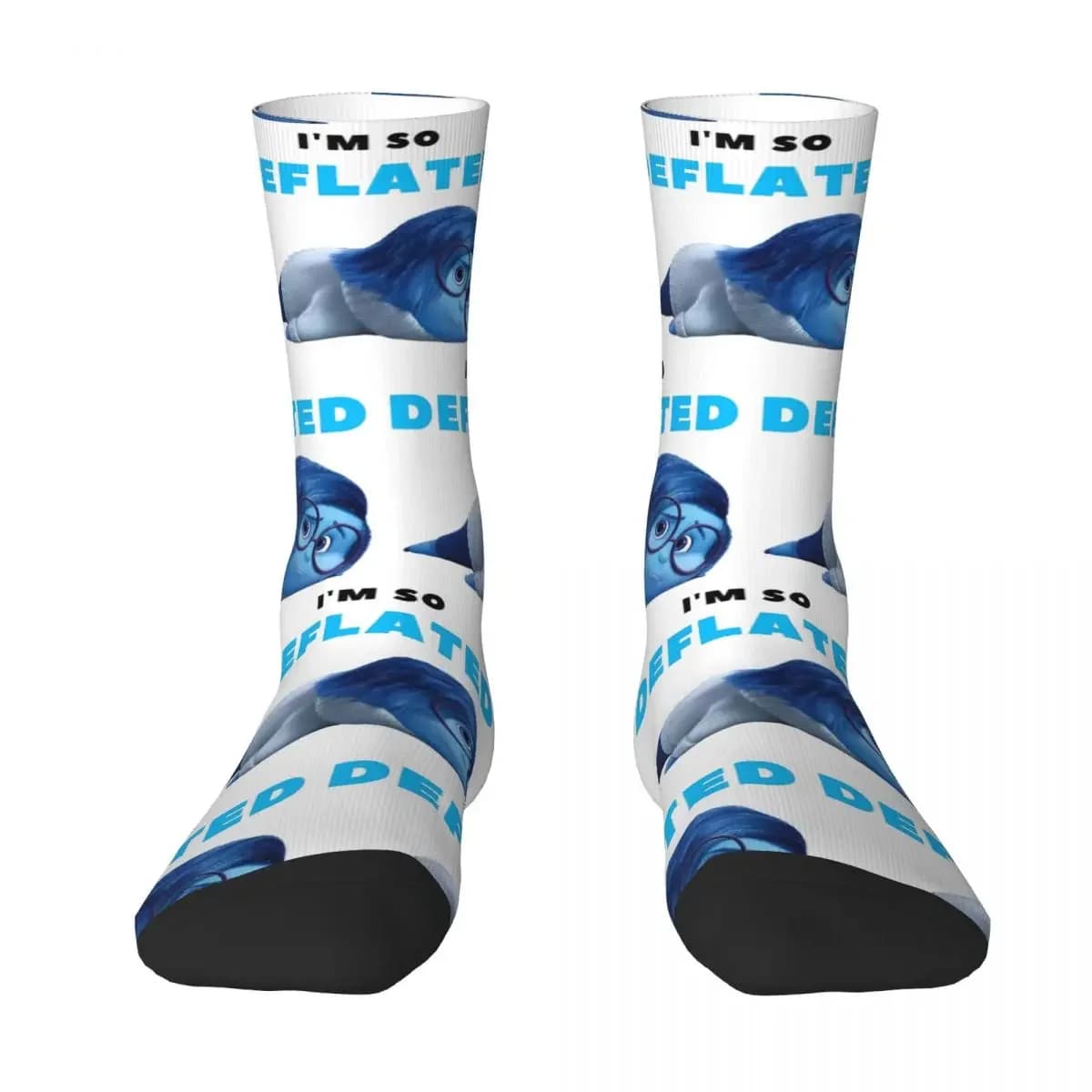 Happy Funny Men's Socks Inside Out Emotions Sadness Sock Polyester Cartoon Sport Women's Socks Spring Summer Autumn Winter