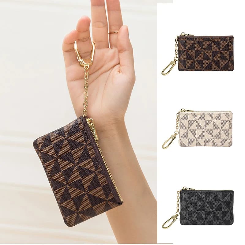Coin Purse Creative Metal Decoration Small Hanging Bag Key Bag Simple Printed Mini Card Bag