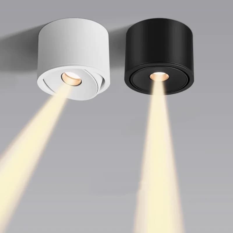 New round mounted/recessed spotlights 3° single beam overhead lights Concealed COB spotlights Atmosphere lights Museum spotlight