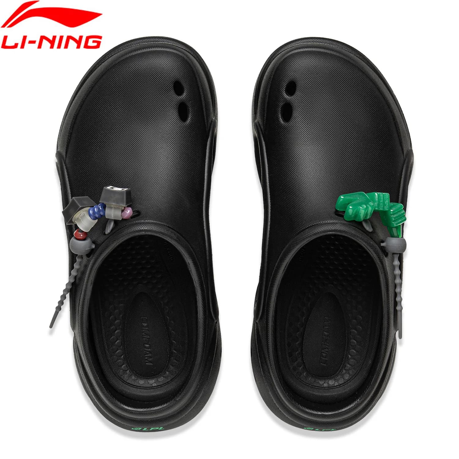 Li-Ning Unisex E-SPORTS Slippers Comfortable Lightweight Fashionable LiNing Men Women Soft Platform Sandals AGAV001