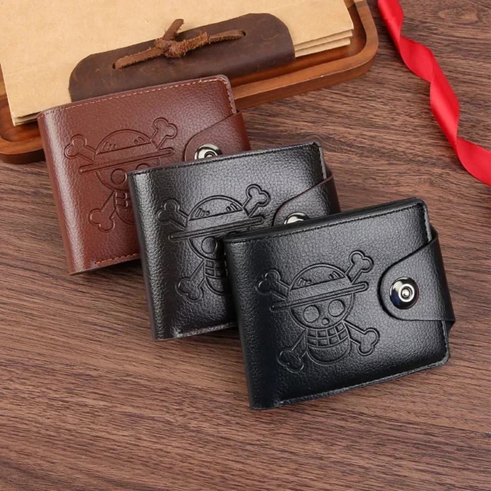 One Piece Luffy Wallet Cartoon Roronoa Zoro Figures Cosplay Men Women PU Coin Purse Card Holder Wallet for Children Boys Gift