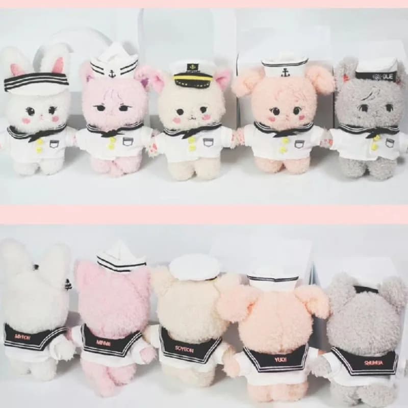 Kpop Gidle Keychain Plush Toys Soyeon MiYeon Minnie YUQI Shuhua Plushie Doll Kawaii Stuffed Animal Toys For Fans Navidad Gift