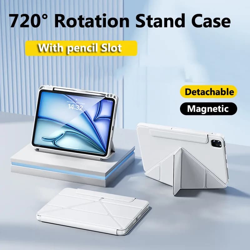 Magnetic Case for IPad Air 13 2024 Pro 11 2021 2020 18 9.7 5th 6th 10th 10.9 2022 Air5 4 3 2 1 10.2 9th 8th 7th Ultra Slim Cover