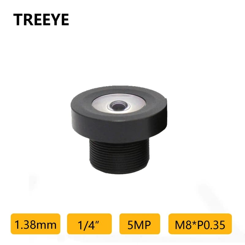 HD 5.0Megapixel 1.38mm Lens 1/4" M8 Lens Wide Angle Smart Home Robotic Vacuum Cleaner Lens Built-in 650nm IR Filter