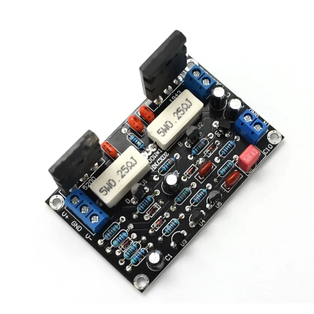 2SC5200+2SA1943 Tube 100W DC 35V Mono Channel HIFI Audio Amplifier Board
