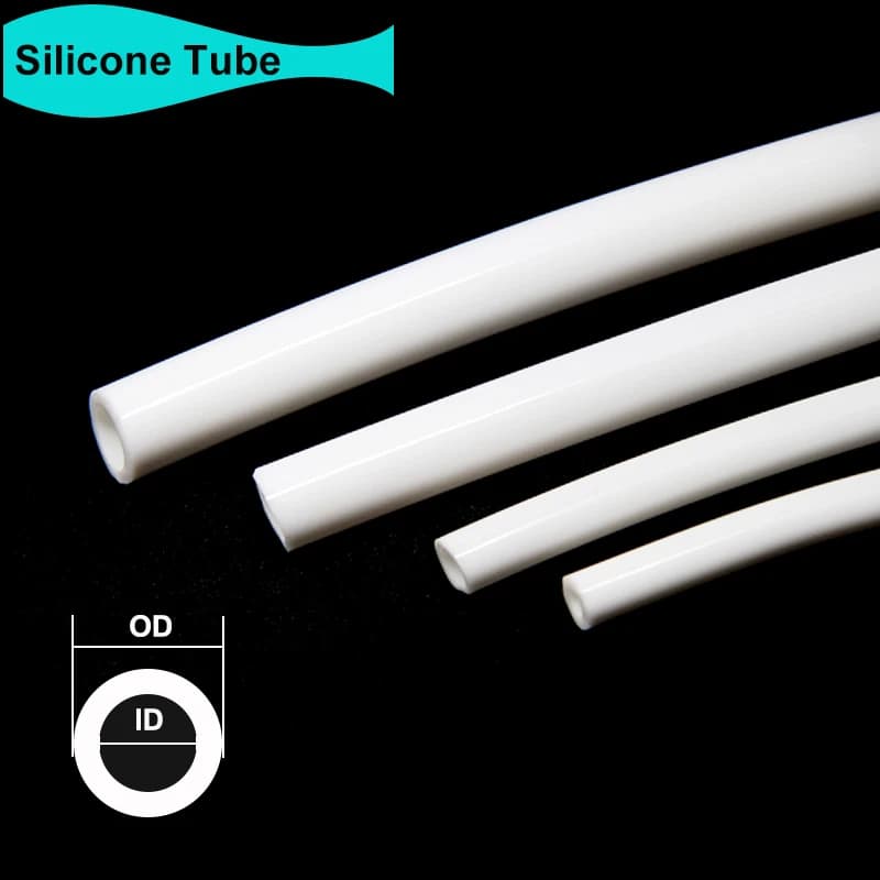 1/3/5/10M White Food Grade Silicone Rubber Tube ID 0.5~32mm OD 1~38mm Nontoxic Flexible Aquarium Irrigation Watering Garden Hose