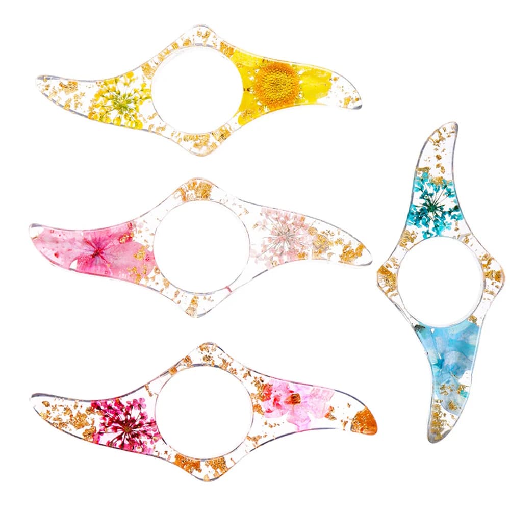 Creative Book Page Holder Reading Aid Thumb Book Support Dried Flower Book Expander School Supply Convenient Resin Durable