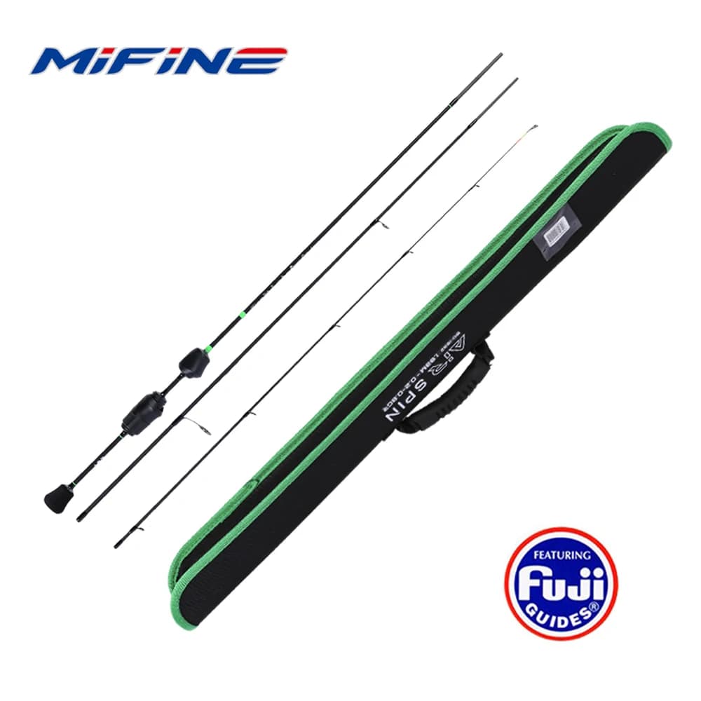 Mifine AIR SPIN Ultralight Travel Spinning Rod 0.2-0.8g 30T Carbon Fiber Fuji/Sea Guide Rings Solid Tips For Trout XUL Fishing