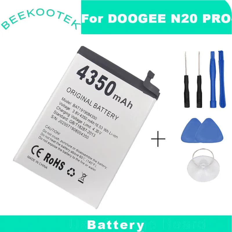 In Stock for DOOGEE N20 pro battery 4400mAh New production date Long standby time High capacity for DOOGEE battery