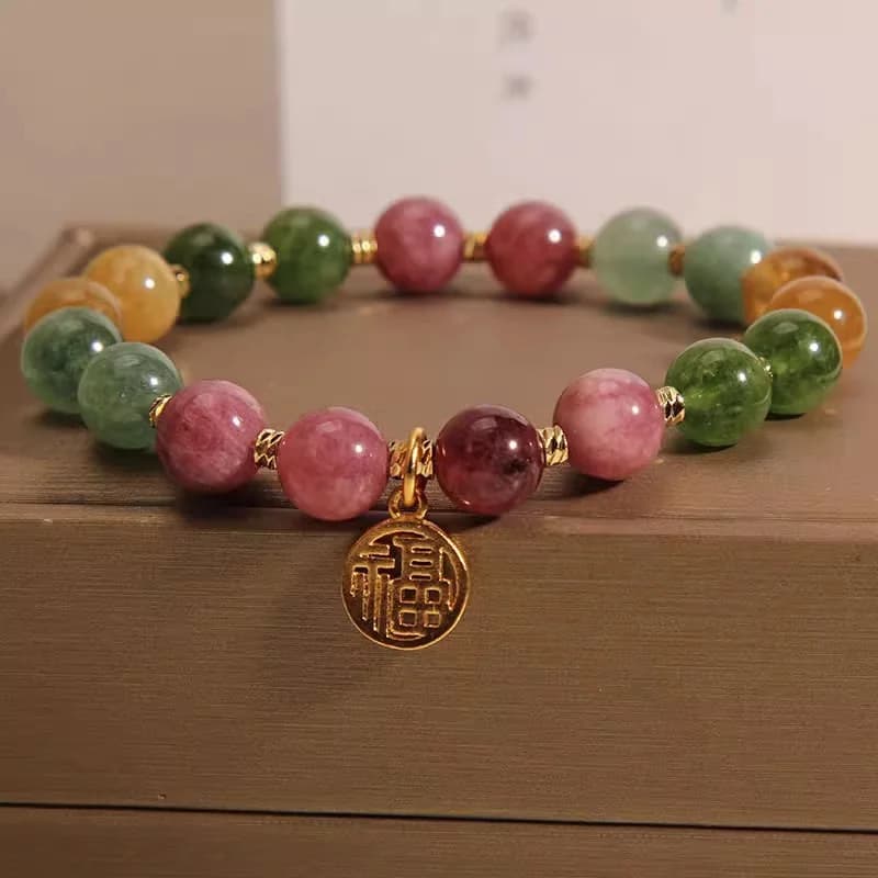 Exquisite Fashion Versatile Bracelet Colorful Light Luxury Beaded Bracelet For Women Girls Fine Jewelry Accessories Gifts
