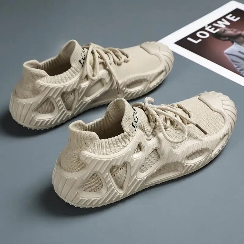 Men's Shoes Coconut Men's 2023 New Summer Breathable Trendy Mesh Casual Men's Sneakers  Running Shoes