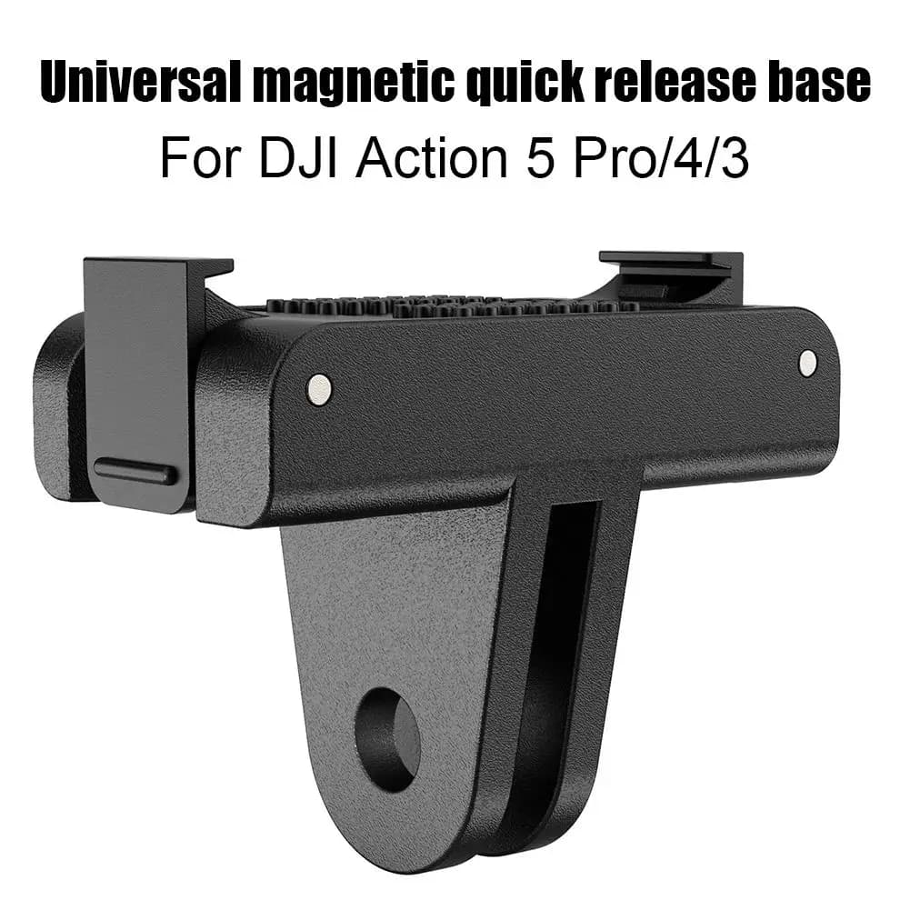 Magnetic Quick Release Base For DJI Action 5 Pro Magnetic Two Claw Adapter 1/4 ThreadFor DJI Action 4/Action 3 Camera Accessory