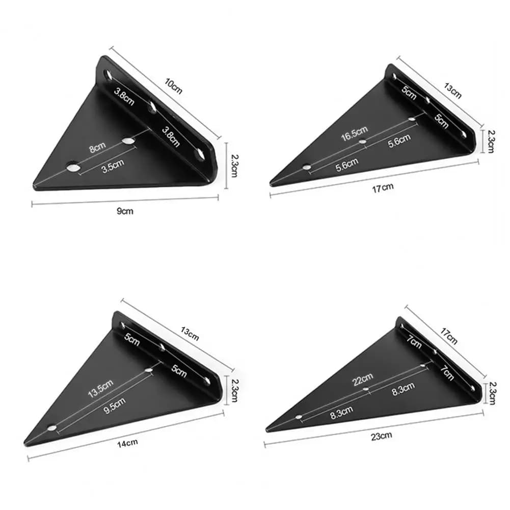 Practical Angle Bracket Space Saving Sturdy Triangle Wall Shelf Support Bracket  Iron Wall Shelf Bracket for Home