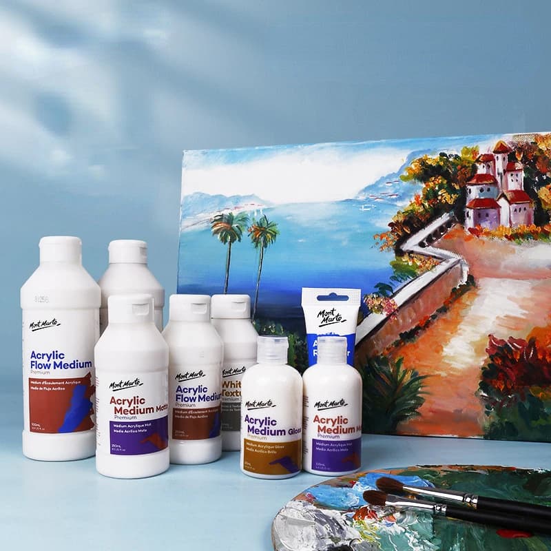 500ML Acrylic Paint Blending Liquid Oil Painting Primer Acrylic Auxiliary Agent Medium Agent Matte Agent Brightener Art Supplies