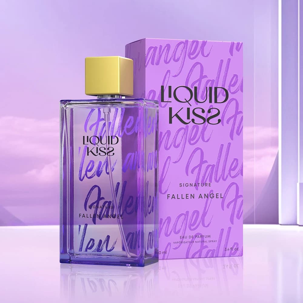 LIQUID KISS Eau De Parfum Spray for Women Floral Fruity Notes Sweet Fragrance 3.4 Ounce FALLEN ANGEL Perfumes