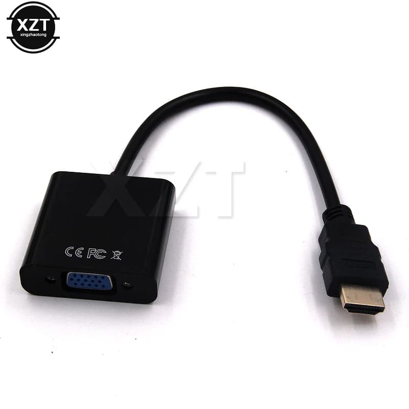 NEW 1080P HDMI-compatible to VGA Adapter Digital to Analog Converter Cable For Laptop TV Box to Projector Displayer