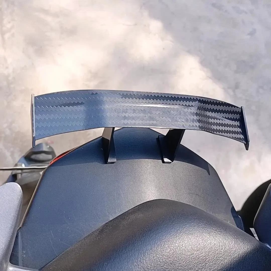 Mini Decorative Tail wing Modification Universal Texture Mini sticker No Drilling Required