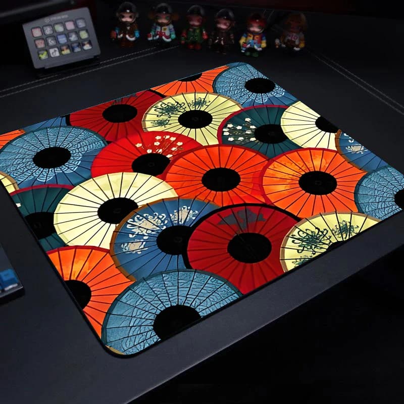 Round Umbrella Water Proof Mouse Pad Gaming Keyboard Pad Pc 400x450mm Desk Mats Gamer Accessories Computer Mousepad Company Rug
