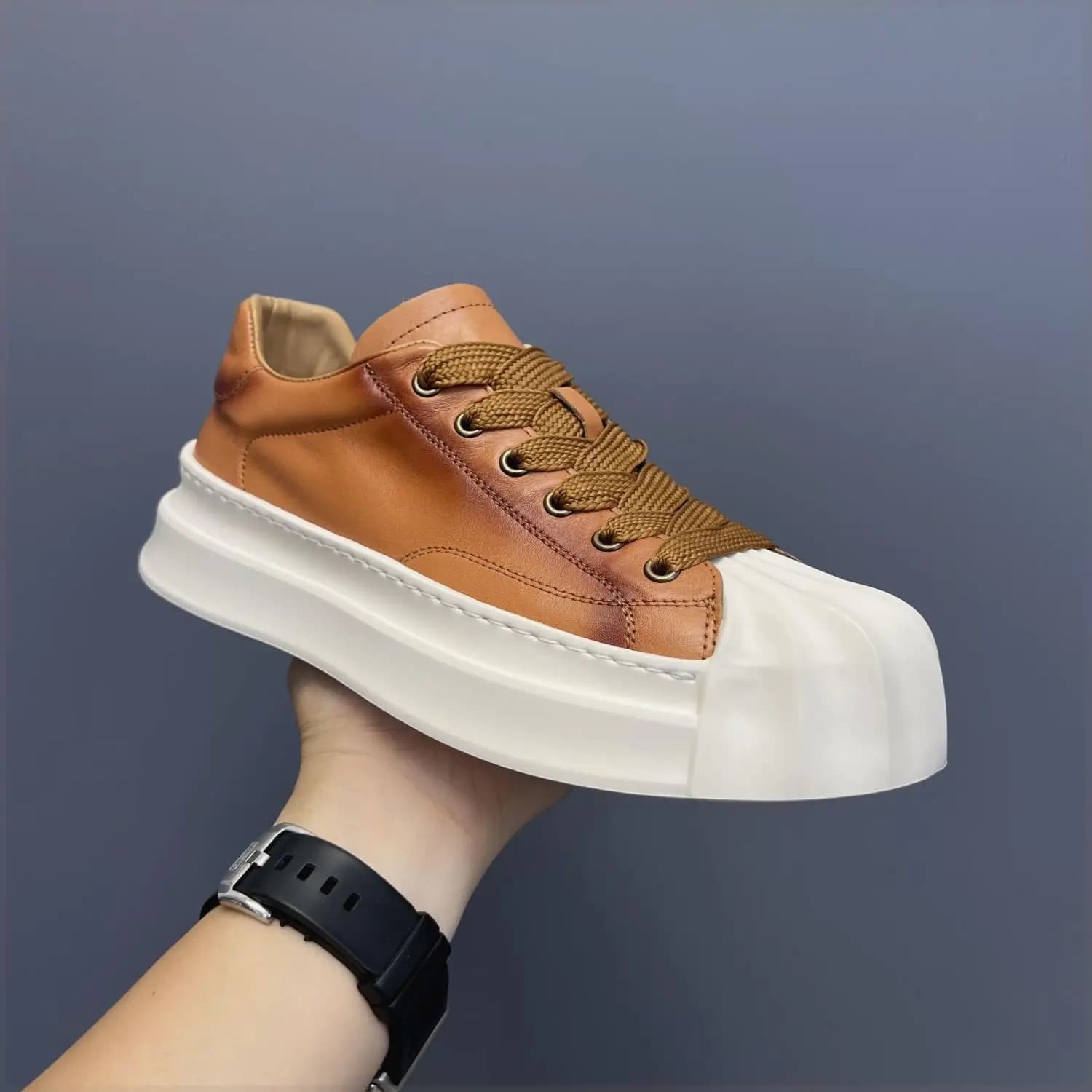 2025 Autumn Thickness All-Match Casual Low-Cut Fashion Shell Toe Men's Sneakers Shoes