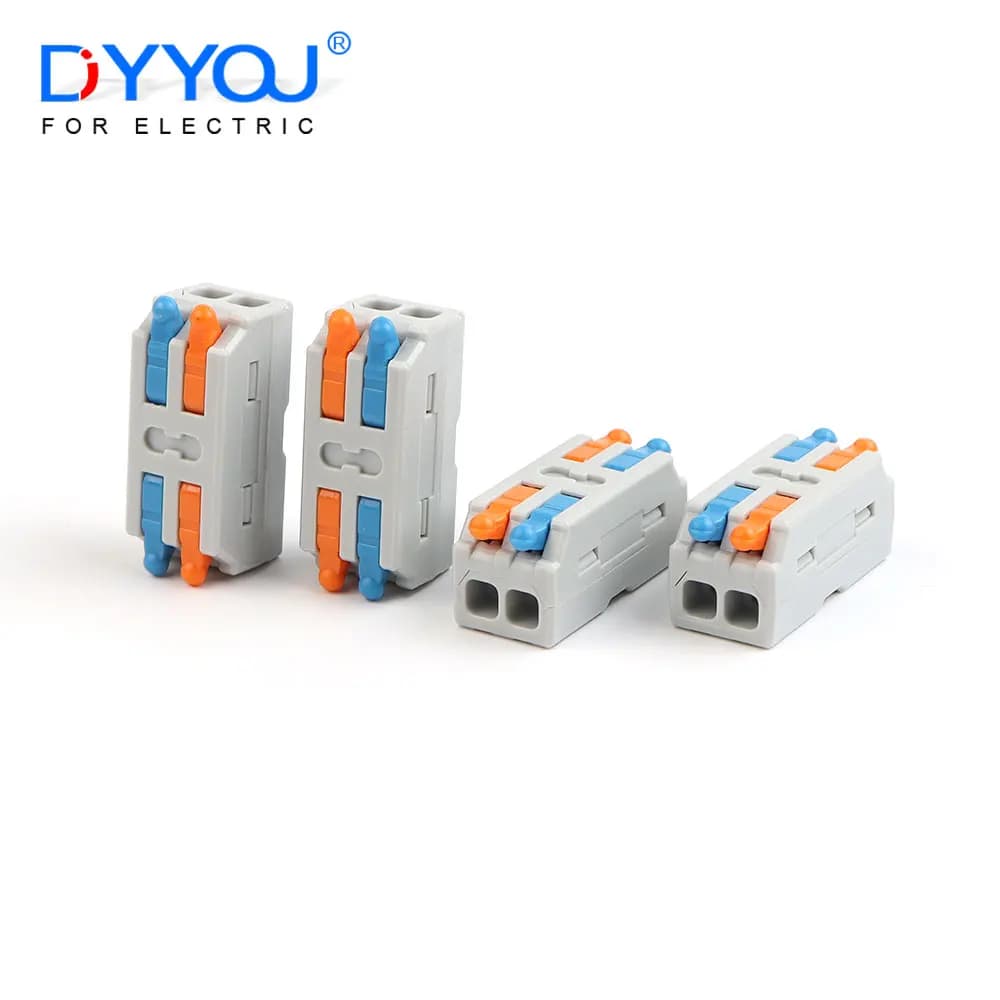 10PCS Mini Fast Wiring Cable Connectors Universal Compact Splitter Electrical Conductors Push-in Home Terminal Block